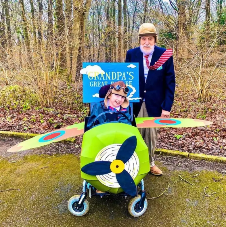 Student dressed as Grandpa's Great Escape for World Book Day - Ingfield Manor School Student dressed as Grandpa's Great Escape for World Book Day