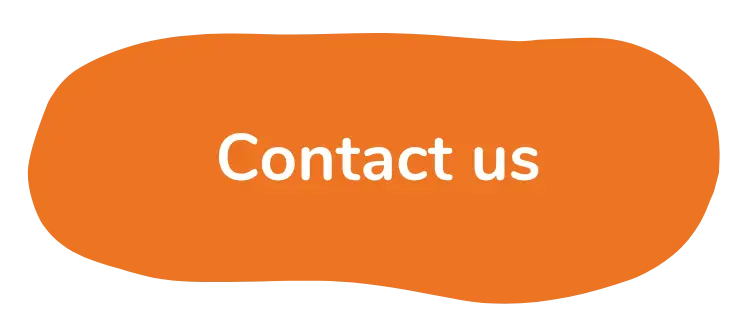 Contact-us orange shape graphic