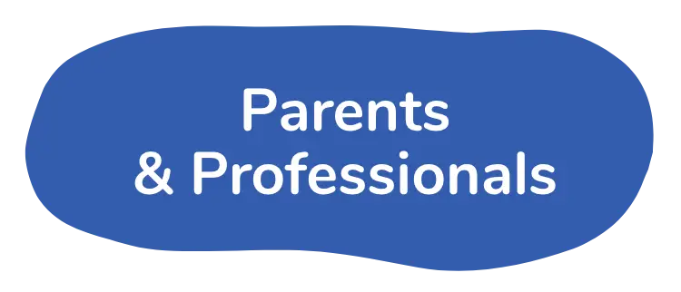 Parents-Professionals blue shape graphic
